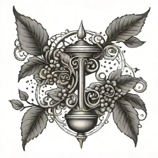 Freedom, greed, libra, vine wrapping tattoo design idea