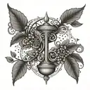 Freedom, greed, libra, vine wrapping tattoo design idea