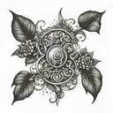 Freedom, greed, libra, vine wrapping tattoo design idea