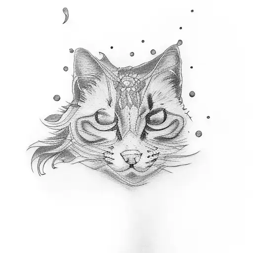 family with mom, grandma and 4 daughters with 15 , 12 , 8 and 7 years old tattoo design idea