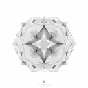 repeating geometric patterns fading out for ar. tattoo design idea