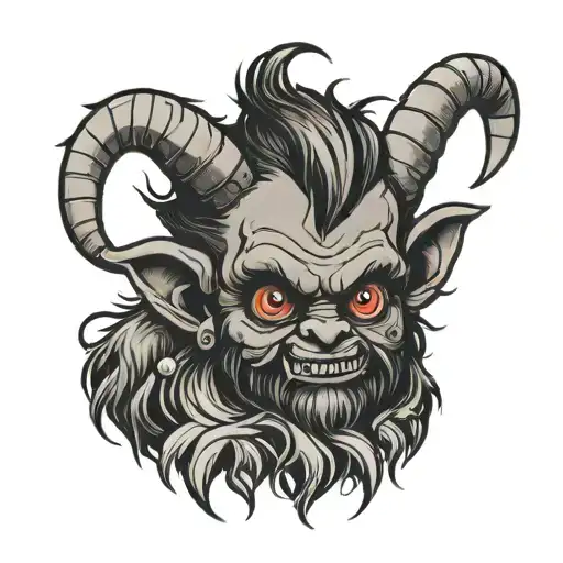 Baby Krampus tattoo design idea