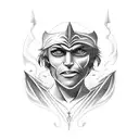 peter pan as a vampire tattoo design idea