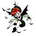 peter pan as a vampire tattoo design idea