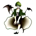 peter pan as a vampire tattoo design idea