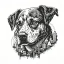 Which describe my love for my trading carrier my love for my beagle dog , i love to travel  customize it for me please a tattoo design idea