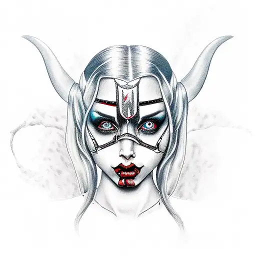 Harley Quinn shooting tattoo design idea