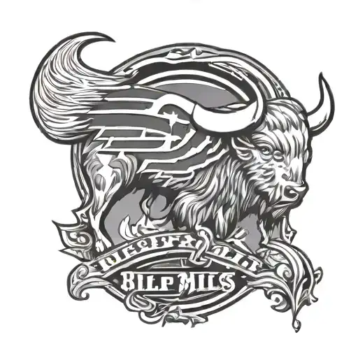 Buffalo Bills Logo tattoo design idea