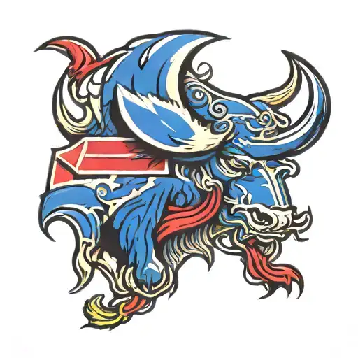 Buffalo Bills Logo on helmat   tattoo design idea