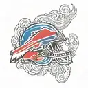Buffalo Bills Logo tattoo design idea