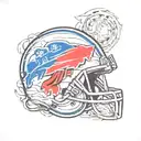 Buffalo Bills Logo tattoo design idea