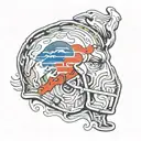 Buffalo Bills Logo tattoo design idea