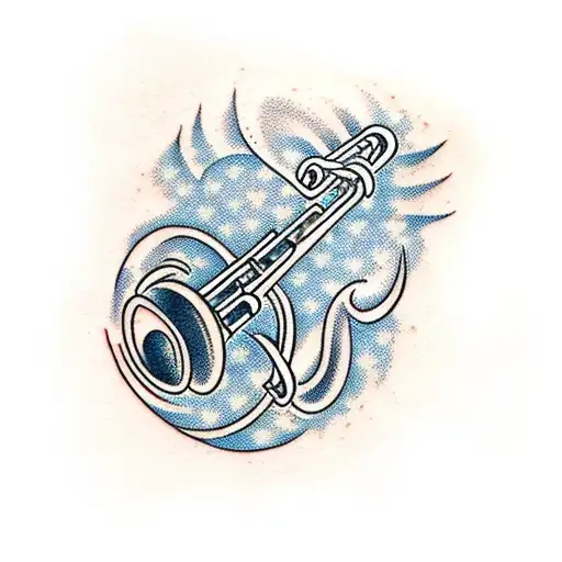 Pin by Roz Williams on Tattoos | Trumpet tattoo, Shoulder tattoo, Ink tattoo