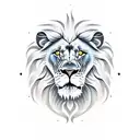 lion skull tattoo design idea