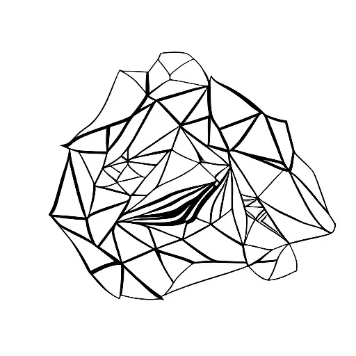 broken iceberg tattoo design idea