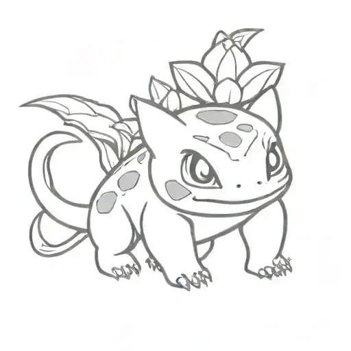 bulbasaur tattoo design idea
