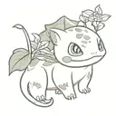 bulbasaur tattoo design idea