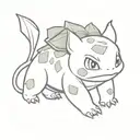bulbasaur tattoo design idea