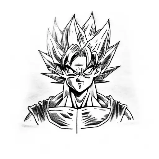 Goku and Vegeta tattoo design idea