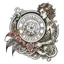 endurance = character tattoo design idea