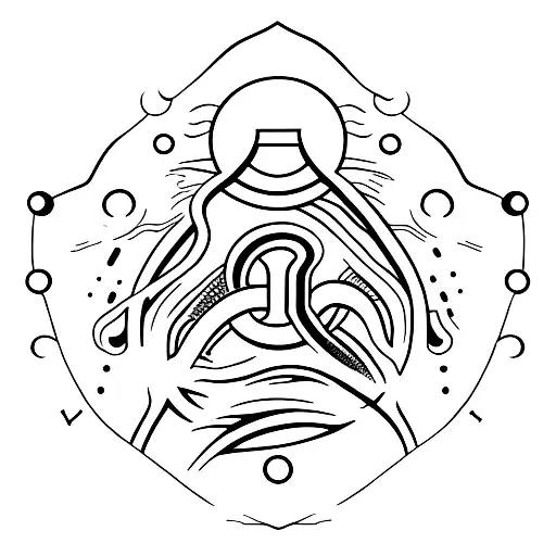 A minimalist design of a swimmer diving into a pool, incorporating the initials V, T, C, M, and C subtly in the background tattoo design idea