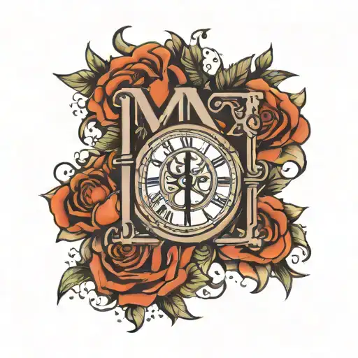 roman numerals MMVIII  tattoo design idea