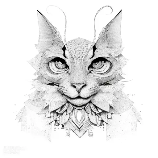 Fênix line work tattoo design idea