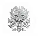 mayan calander tattoo design idea
