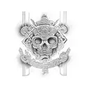 mayan calander tattoo design idea