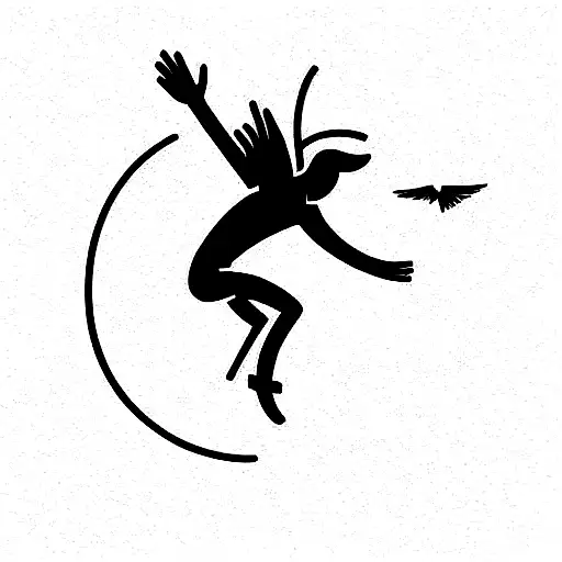 Icarus falling  tattoo design idea