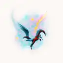 thestral  tattoo design idea