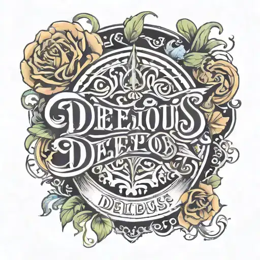 last name written DeJesus tattoo design idea