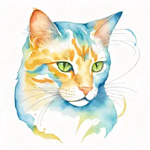 cat tattoo design idea