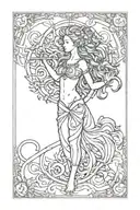 represents strength inspired by 4 children including the zodiac signs leo, virgo and aquarius tattoo design idea