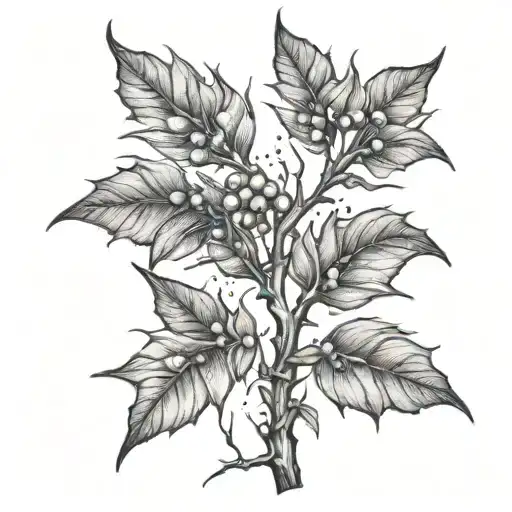 thorns of the blackthorn tattoo design idea