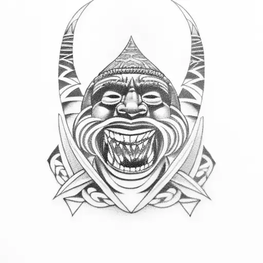 big kahuna hula dancer tattoo design idea