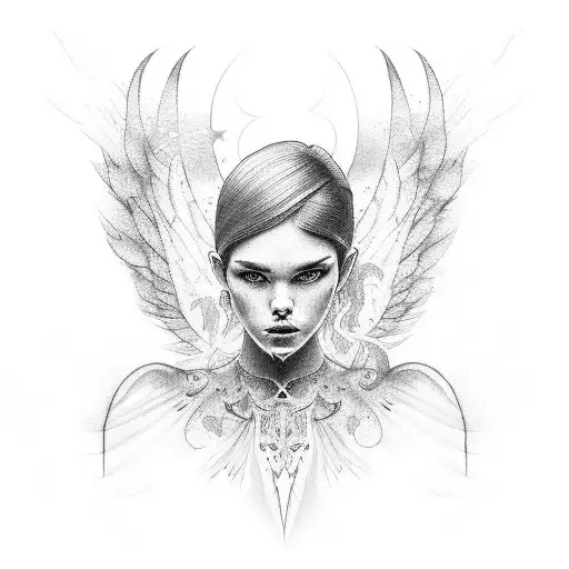angel cruz tattoo design idea