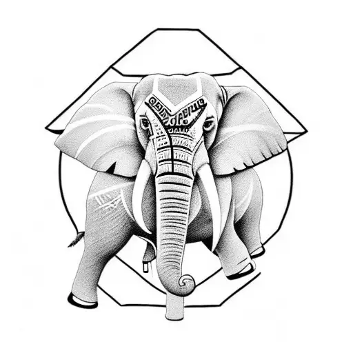 Elephant tattoo design idea