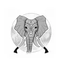 Elephant tattoo design idea