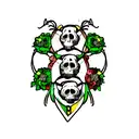 Italy Brazil skull family tattoo design idea