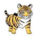 Tiger and FIre tattoo design idea