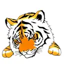 Tiger and FIre tattoo design idea