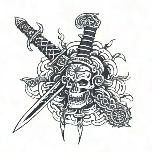 黑暗靈魂 Coiled Sword Fragment bonefire  tattoo design idea