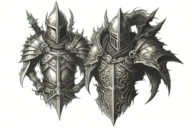 DARK SOULS Solar tattoo design idea