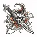 黑暗靈魂 Coiled Sword Fragment bonefire  tattoo design idea