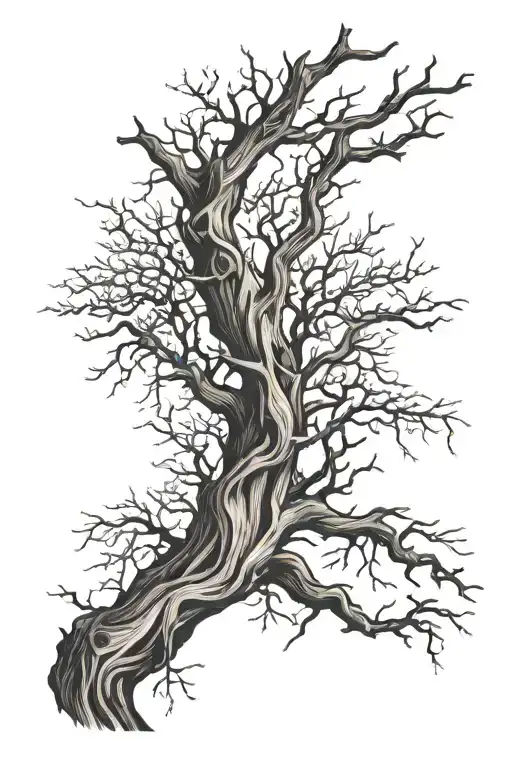 driftwood branches for back tattoo  tattoo design idea