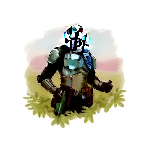 mandalorian bounty hunter  tattoo design idea