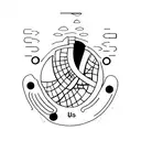 balance scale tattoo design idea