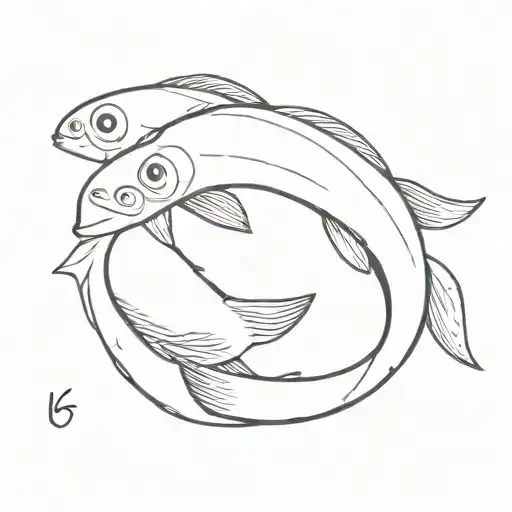 One way to combine the ichthys symbol and a semicolon is to have the body of the fish form the shape of a semicolon.  tattoo design idea