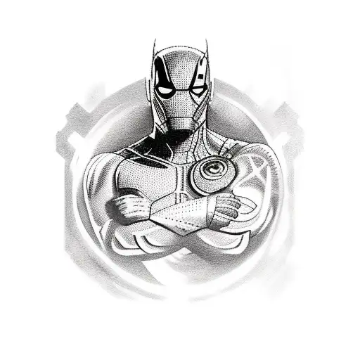 marvel characters on sleeve arm tattoo design idea